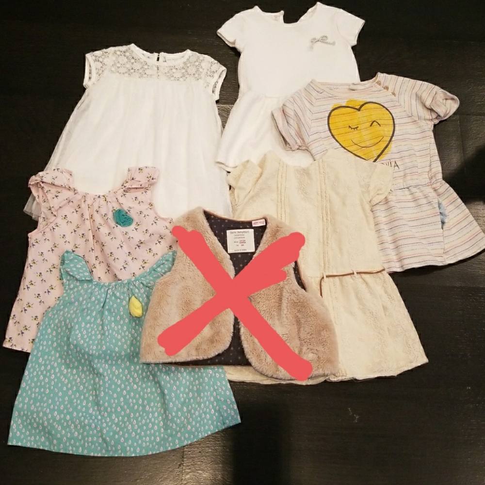 EUC Zara Babygirl 12/18 months bundle